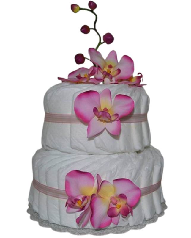 Flower theme Diaper Cake, Flower Diaper Cake, Girl Diaper Cake, Pink Diaper Cake, Flower baby shower Centerpiece, New mom Gift